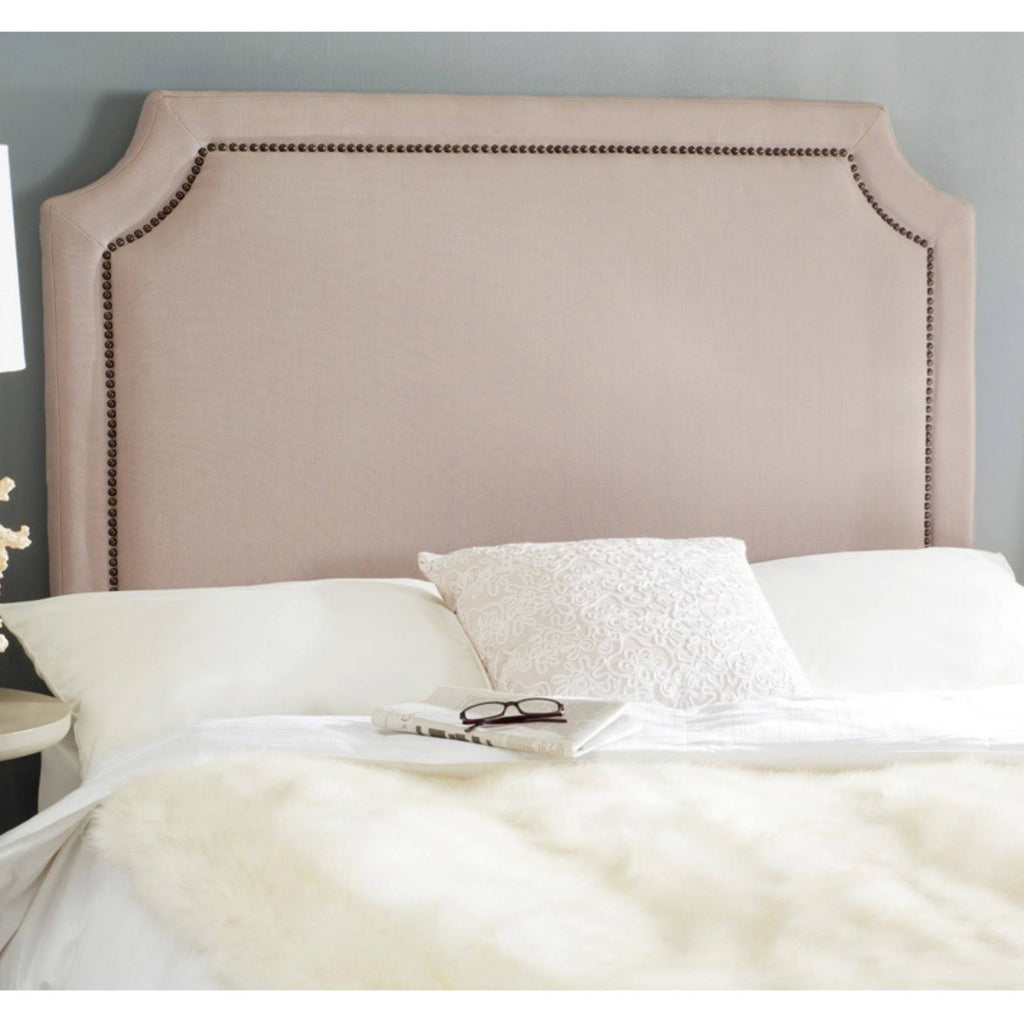 Grey Nailhead Full Headboard R777