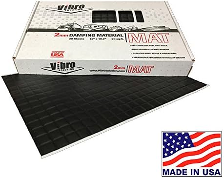 Black 80 mil Car Sound Deadening Mat 20 Sheets O47978
