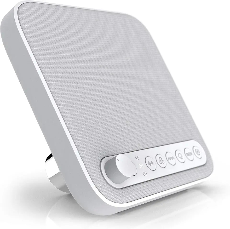White Sleep Sound Machine with USB Charger G7764