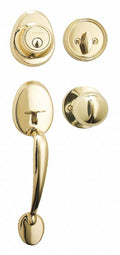 Knob Lockset, Biscuit Style, Polished Brass K2218