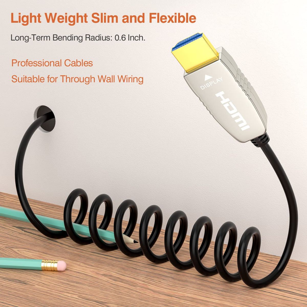 4K60HZ HDR 6 feet HDMI Fiber Cable T939293