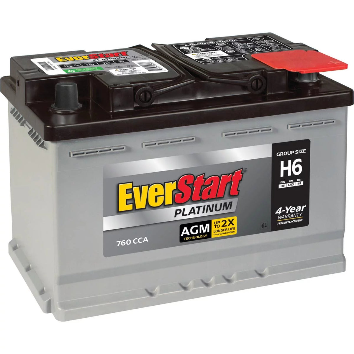 AGM Automotive Battery Group Size H6 12 Volt 760 CCA W670567