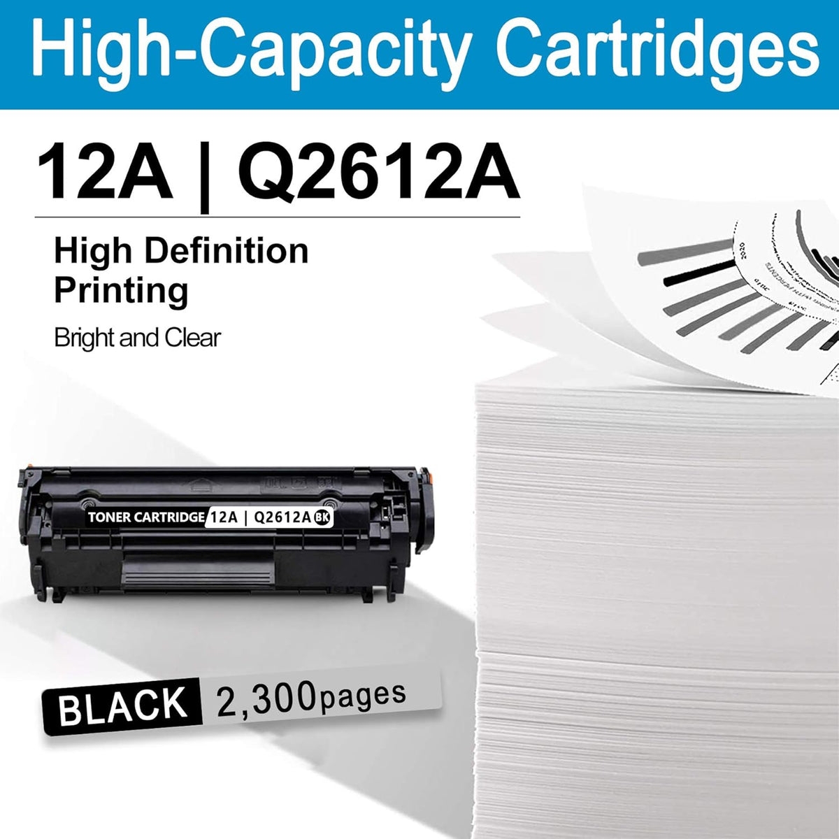 12A Toner Cartridge Replacement (2-Pack Black) C9309