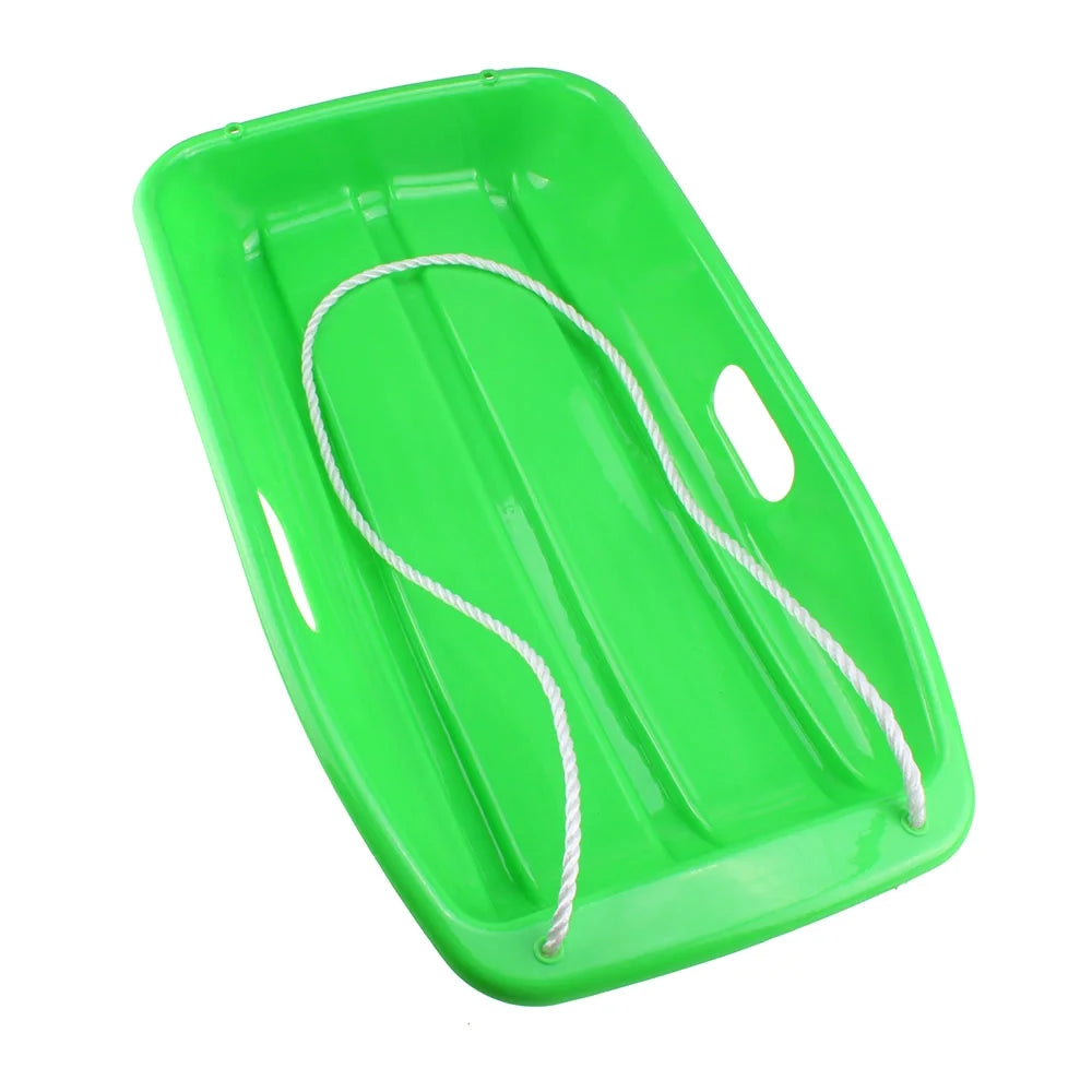 Green Plastic Snow Sled, 25.6*14.2*4.3 inch Y734809