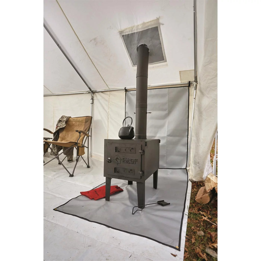 Large Outdoor Wood Burning Stove with Chimney Pipe K296017