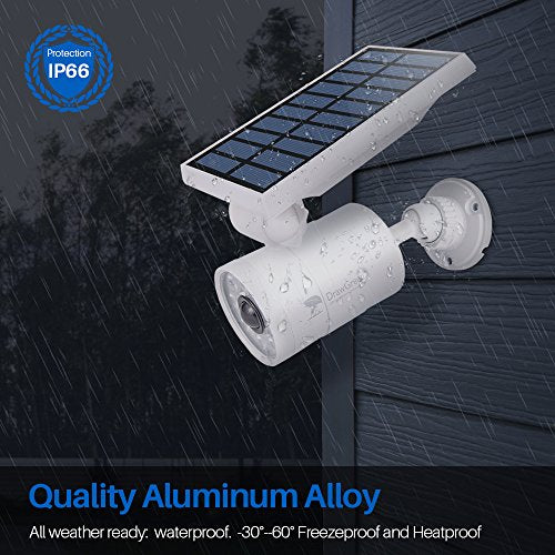 1400-Lumen 9W Aluminum Solar Flood Security Spotlights Z155