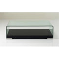 Dark Oak & Glass Coffee Table V194