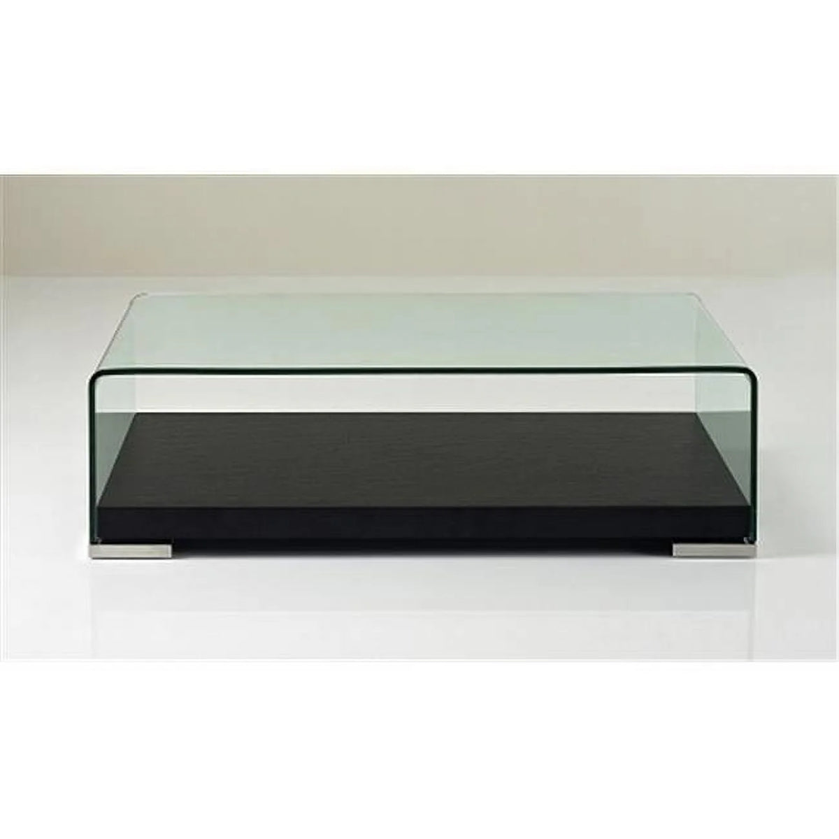 Dark Oak & Glass Coffee Table V194