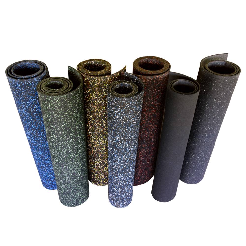 3/16 in. x 4 ft. x 13 ft. Black Rubber Flooring W745