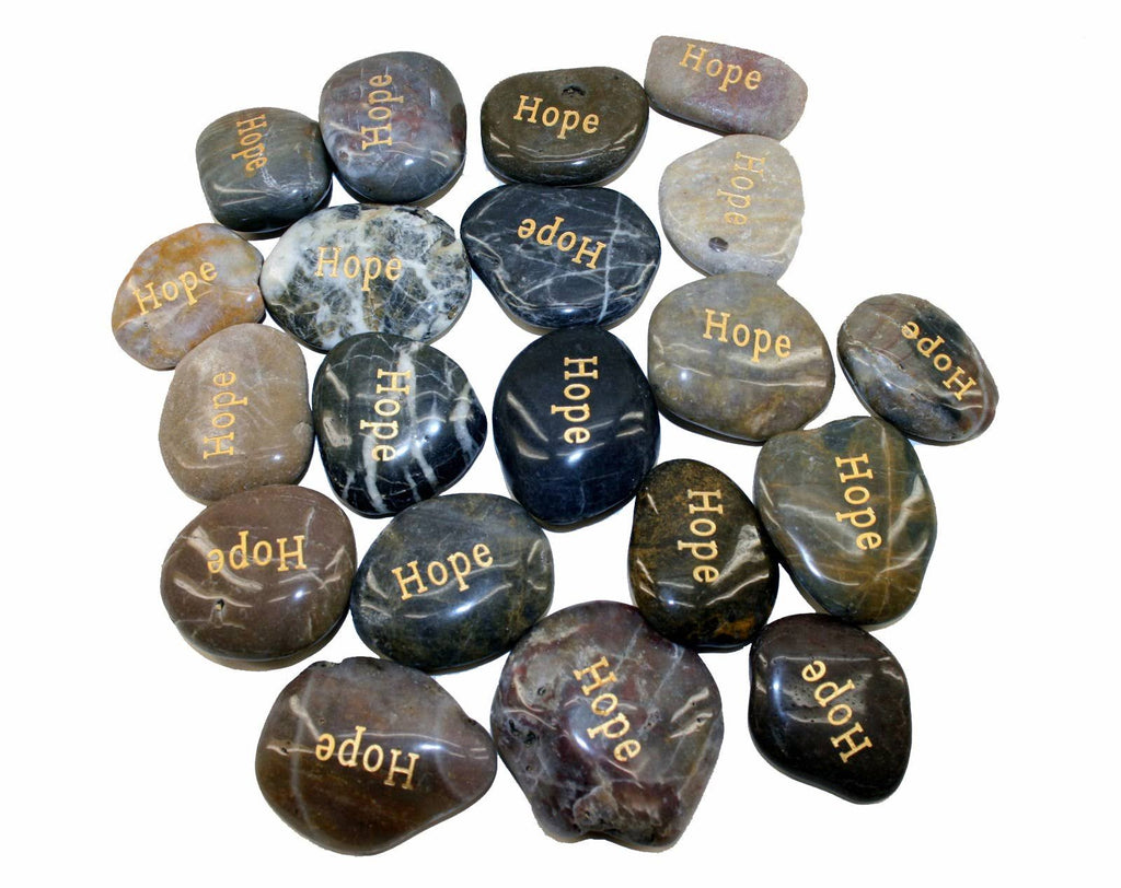 Hope River Stones Bulk Lot 40pcs Y2889
