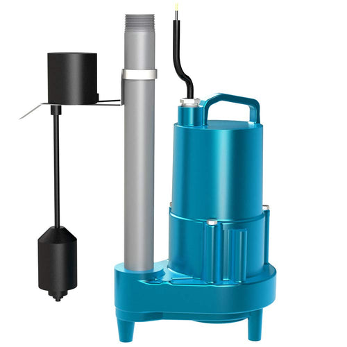 1/2 hp 115V Submersible Effluent Pump with Piggyback Vertical Float Switch A577895