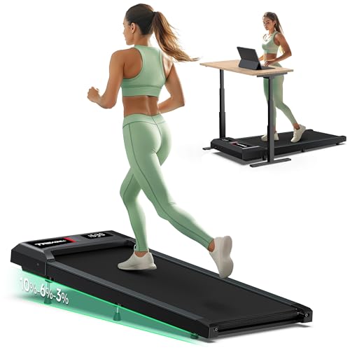 Under Desk Treadmill with Incline 300lb Capacity V1216