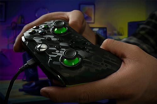 Wired Xbox Game Controller - Dual Vibration Gamepad - Fuse Black/Pink M309