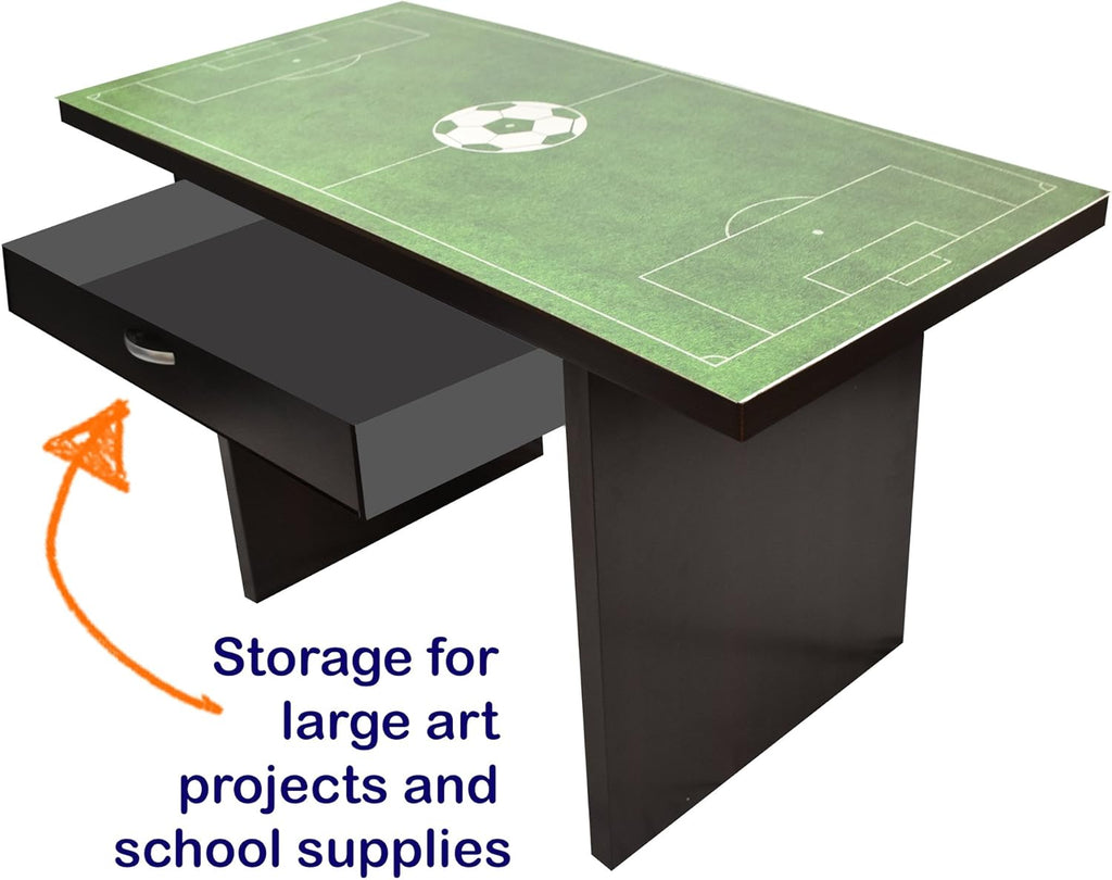 Kids Soccer Fan Desk with Drawer X3043