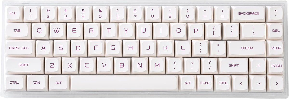 Hot Swappable Mechanical Keyboard 68-Key RGB Backlit Translucent ABS Case Z7596