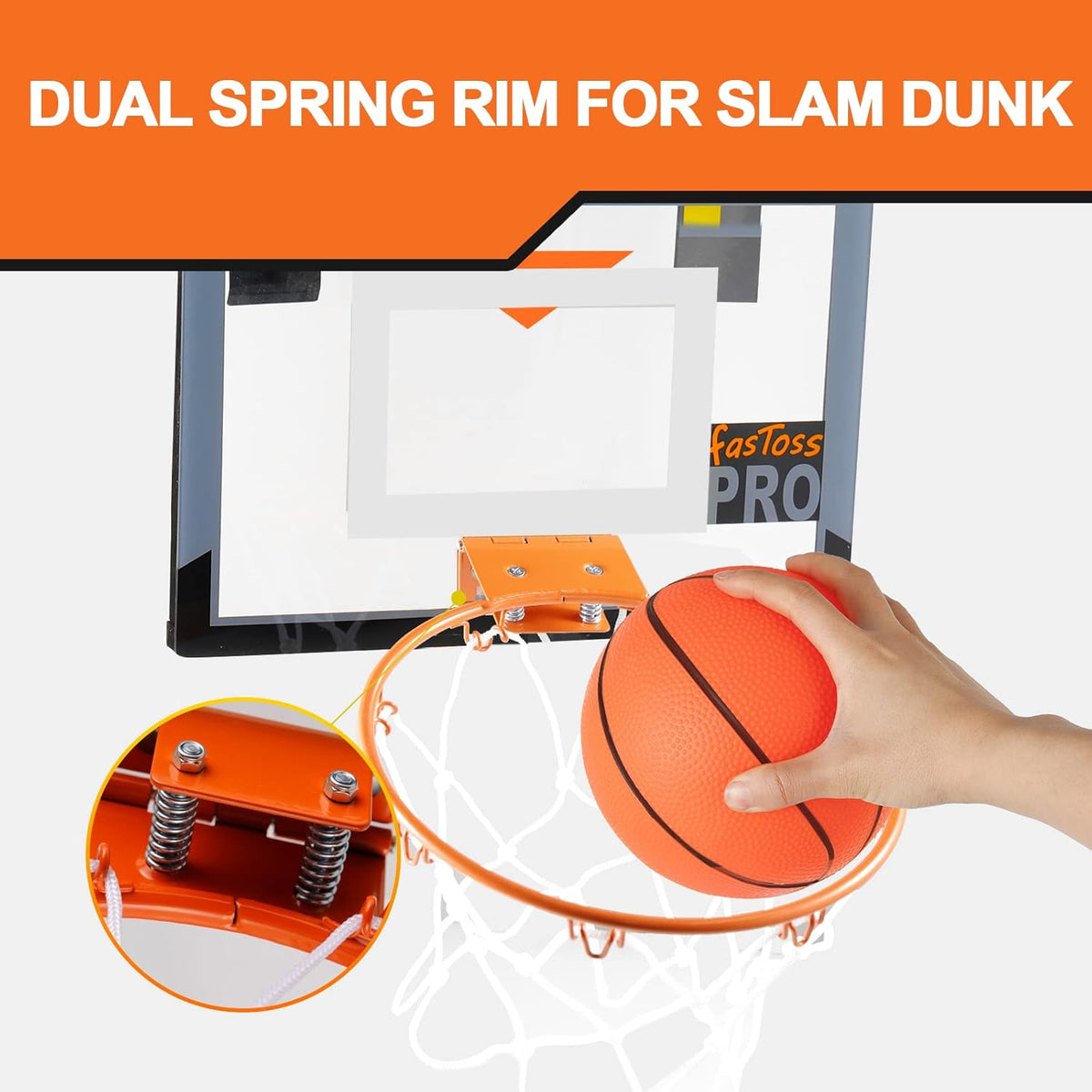 Transparent Mini Basketball Hoop Y90212