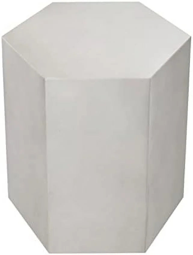 Light Grey Hexagon Concrete Accent Table M256