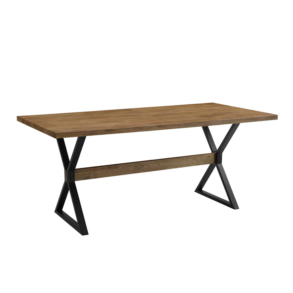 Modern Farmhouse X Leg Dining Table U7268