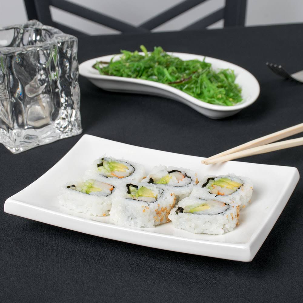 Super White Porcelain Rectangular Platter, 8-Inch by 5-1/2-Inch, Box of 24 P722