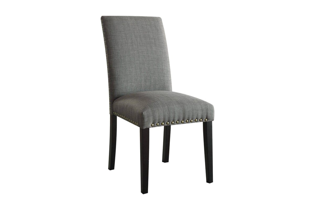 Stone Gray Linen Side Chair Set of 2 U937717