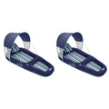 Blue Inflatable Pool Lounger Float with Sunshade Canopy 2 Pack Y1906