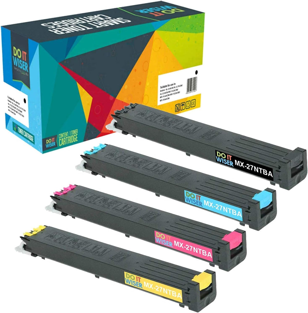 Compatible Printer Toner Cartridge Replacement for Sharp MX-2300n, MX-2700n, MX-3500n, MX-3501, MX-4501 (4-Pack) D549