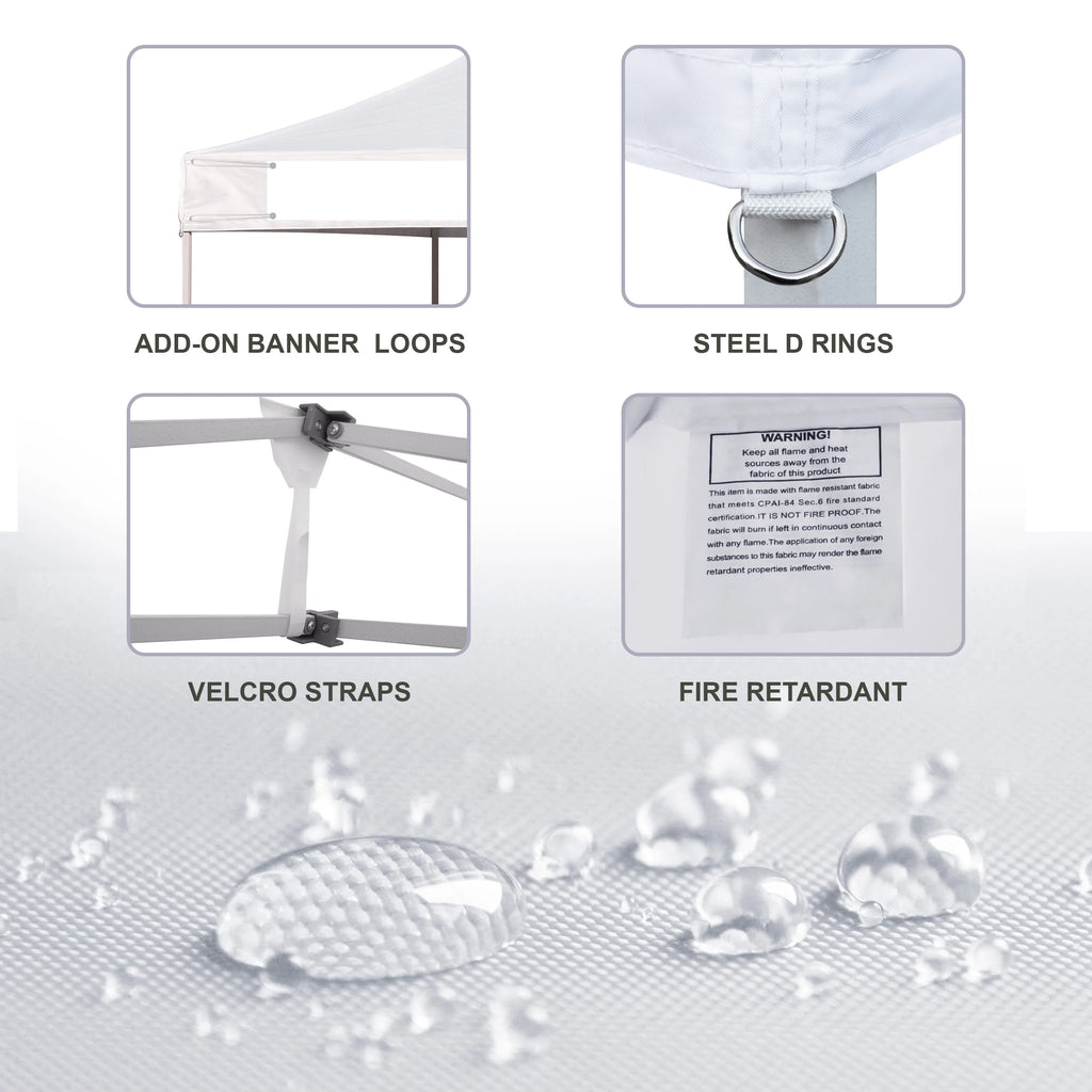 Replacement Canopy Tent Top Cover for 10x10 Pop Up Canopy L90468