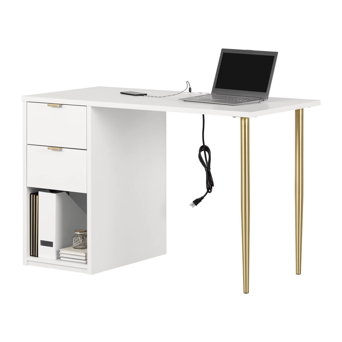 Mid-century Glam Computer Desk E77787
