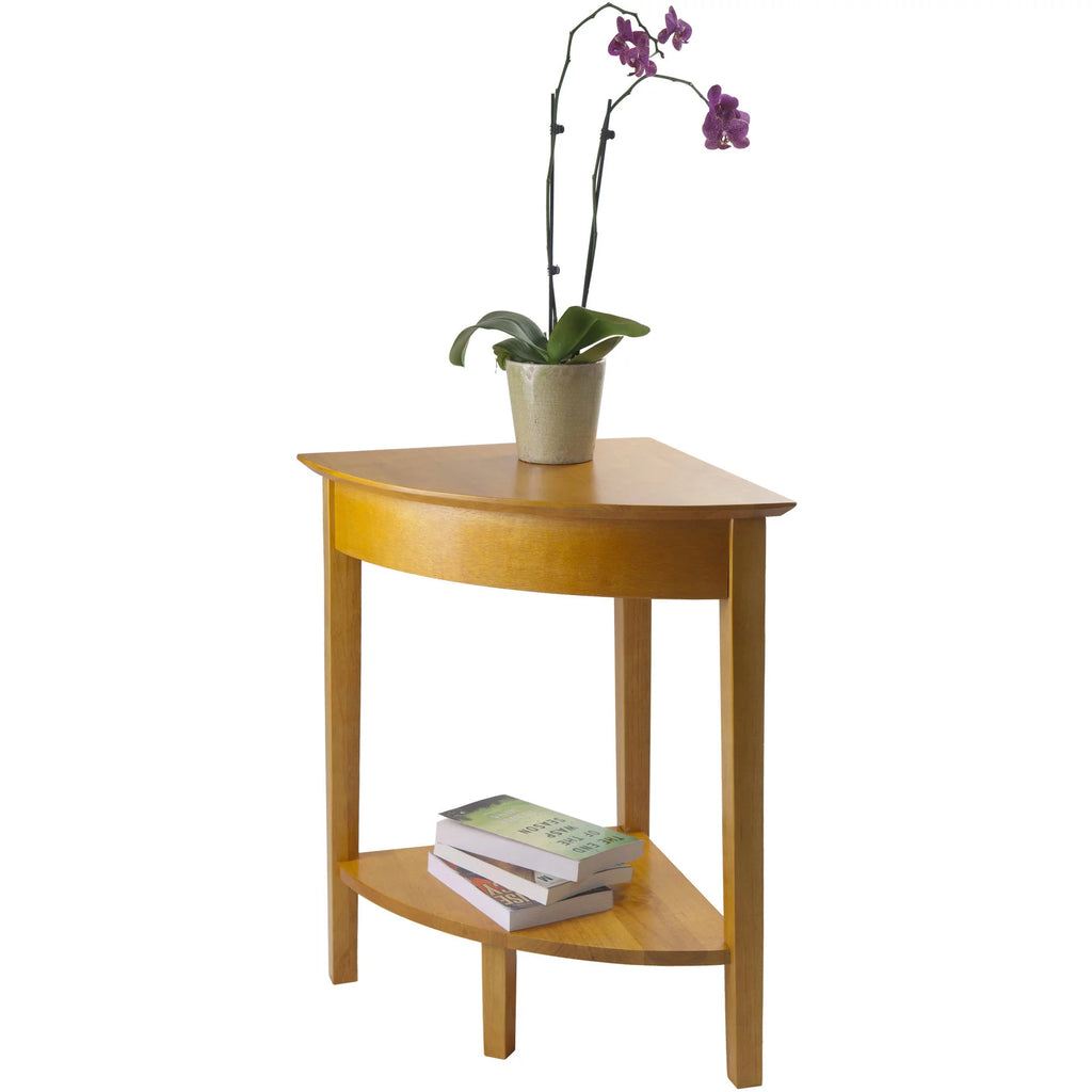 Corner Table Honey Finish L177