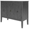 Antique Gray Wooden Accent Storage Cabinet with Adjustable Shelf Q76040