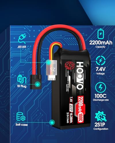 3S 2200mAh 80C 11.1V Shorty Lipo Battery Pack 2 Pack X867915