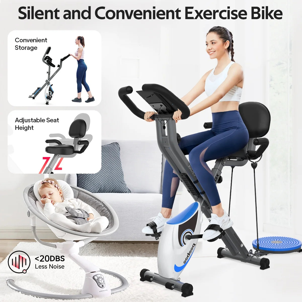 Indoor Stationary Cycling Exercise Bike 360LB N3454