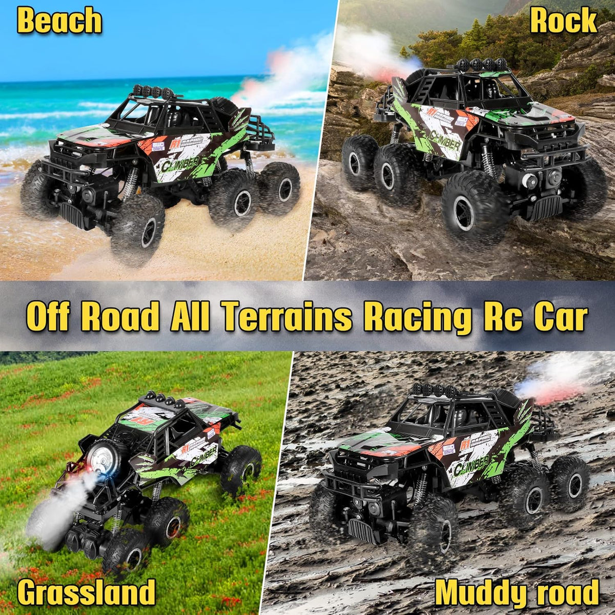 2.4Ghz 6x6 Off-Road Remote Control Monster Truck H711069