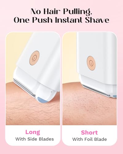 Pink Electric Shaver with Detachable Head & 2 LEDs E948