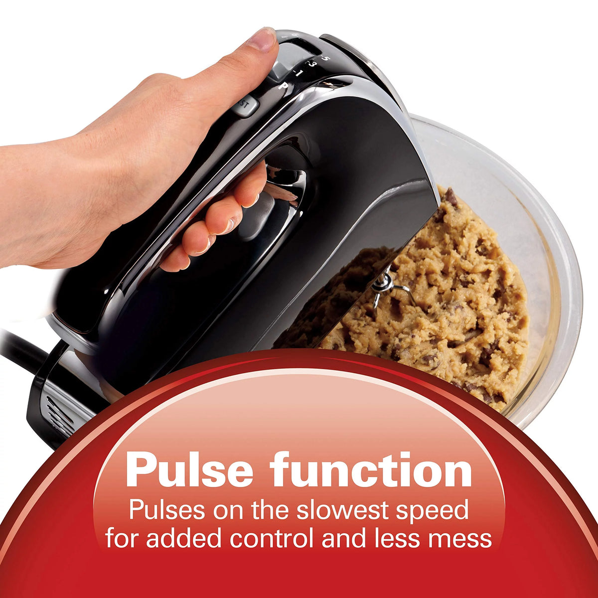 Black 6-Speed Electric Hand Mixer J693