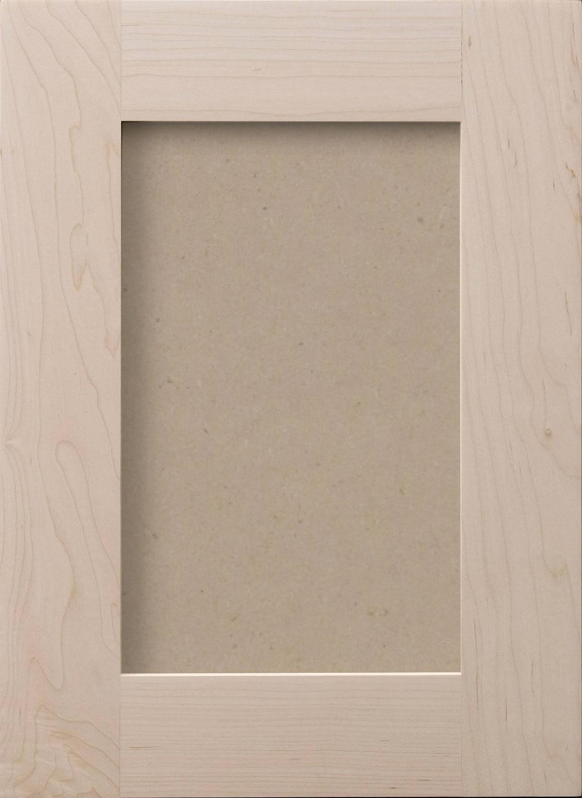 Unfinished Paint Grade Hard Maple Shaker Recess Panel Cabinet Door T397906
