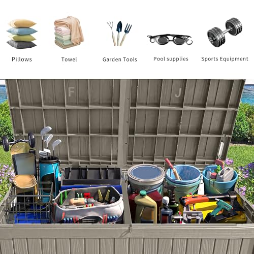 120 Gallon Resin Outdoor Storage Box I4037