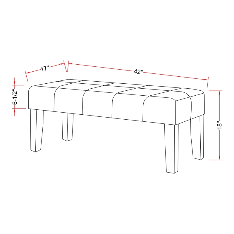 Blue Fabric Bench C94171