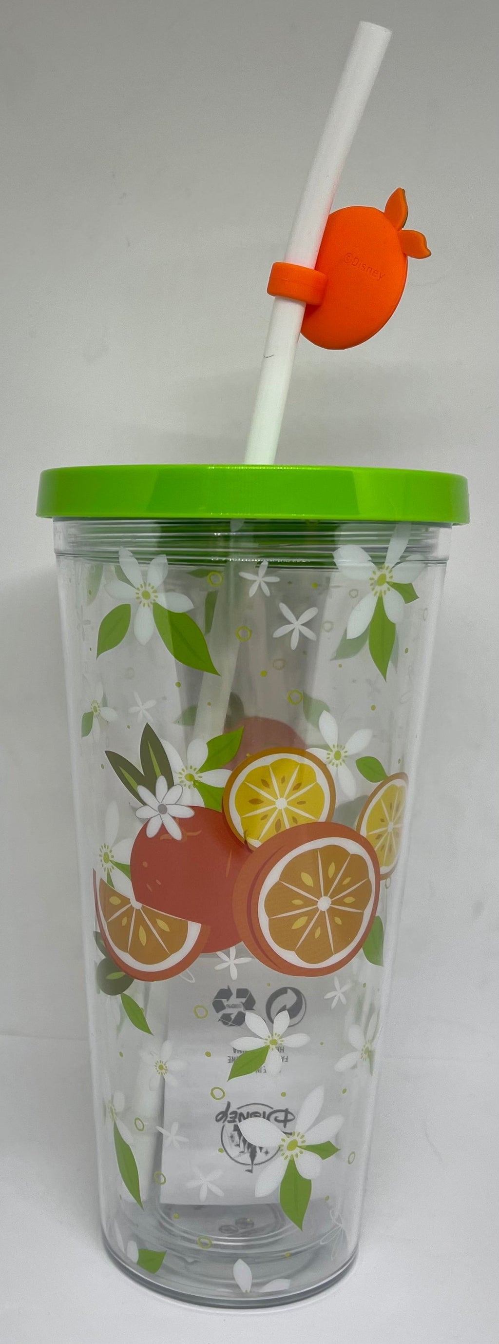Orange Bird Sipper Straw Tumbler Cup with Straw A72218