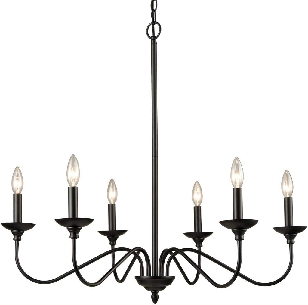 Black Metal Chandelier S41262