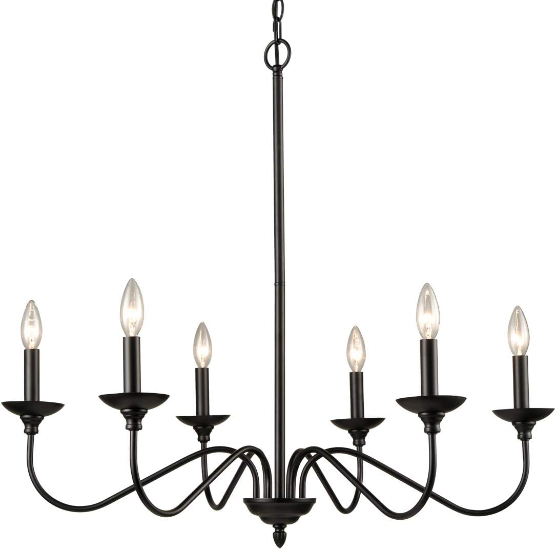Black Metal Chandelier S41262