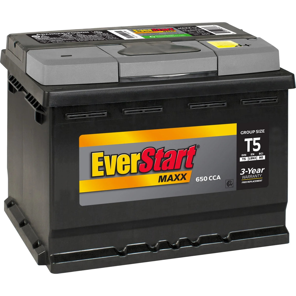 Lead Acid Automotive Battery Group Size T5 12 Volt 600 CCA A891