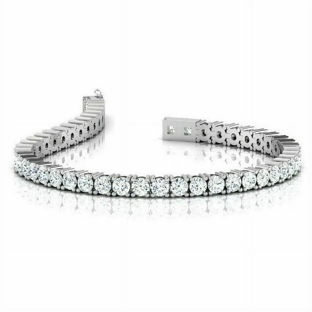 14K White Gold Tennis Bracelet O792690