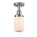 Polished Chrome 1 Light Semi-Flush Mount T5847