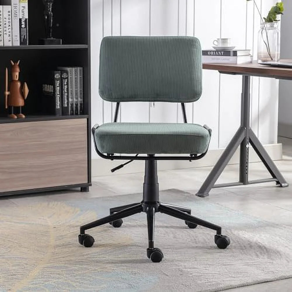 Adjustable Swivel Corduroy Office Chair D60668