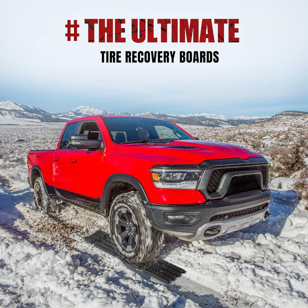 Tire Traction Mats Foldable Recovery Track Boards 2 Pack E79692