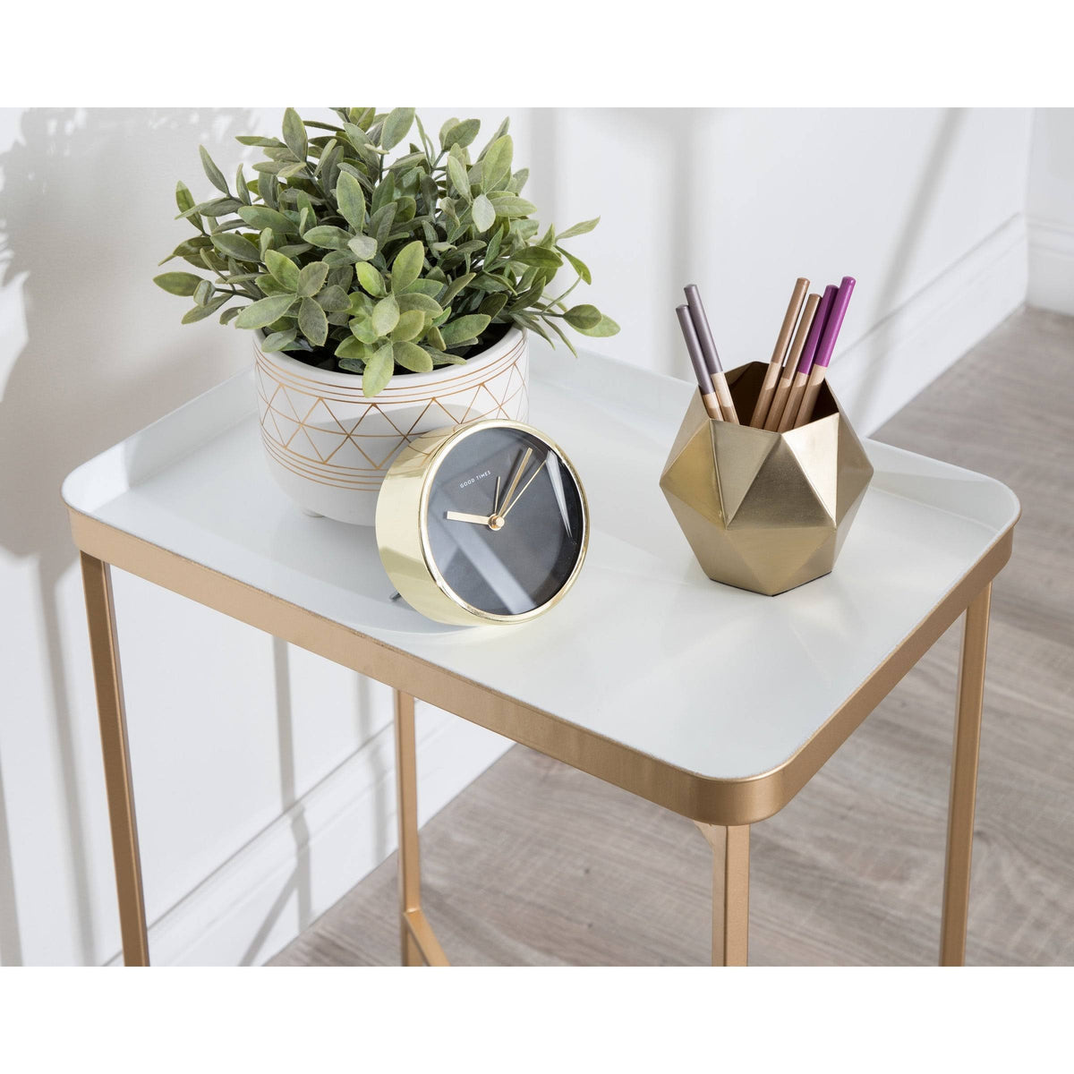 Bronze Metal Accent Table I395153