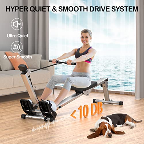 Foldable Rowing Machine with LCD Monitor B80158