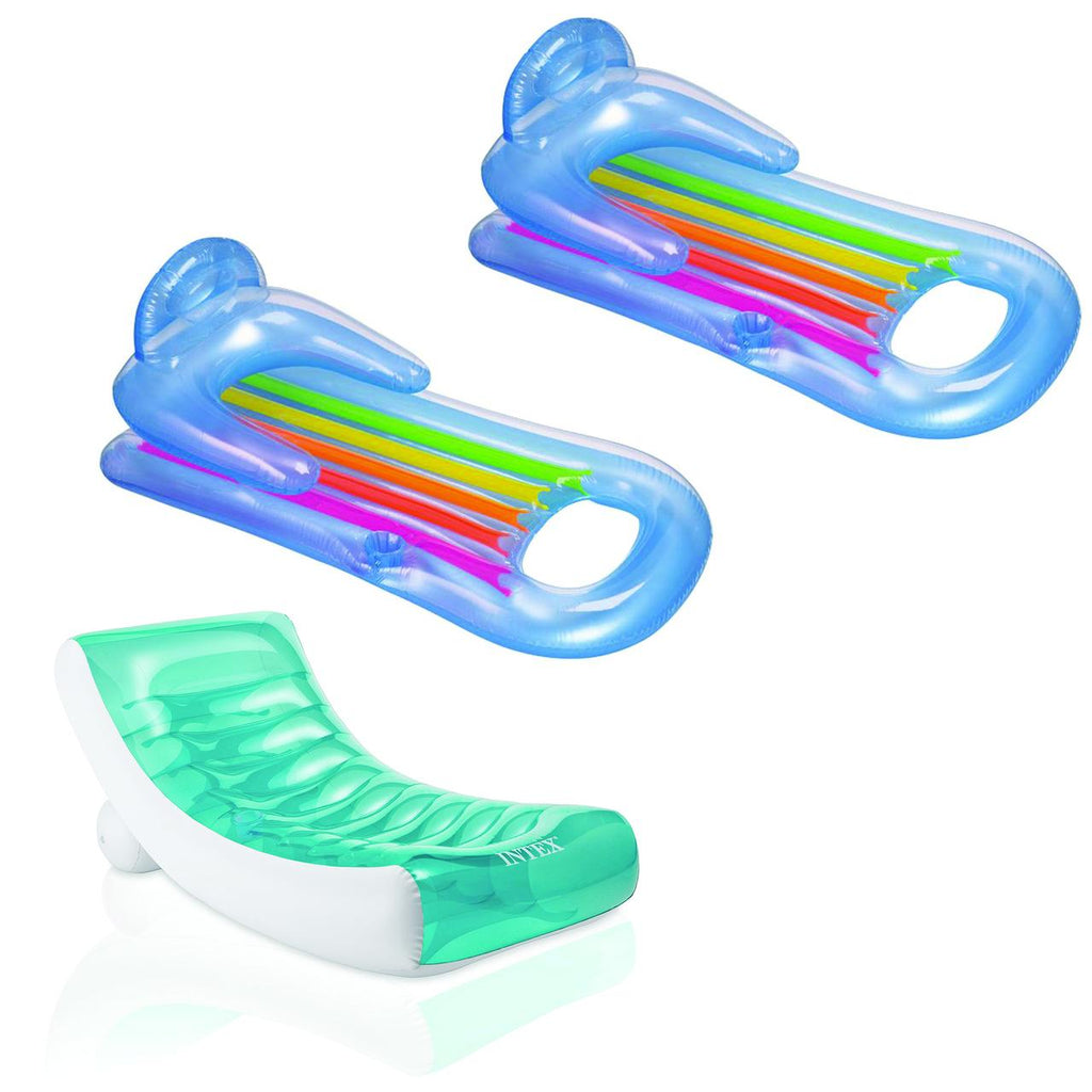 Inflatable Pool Floating Raft (2 Pack) V6844