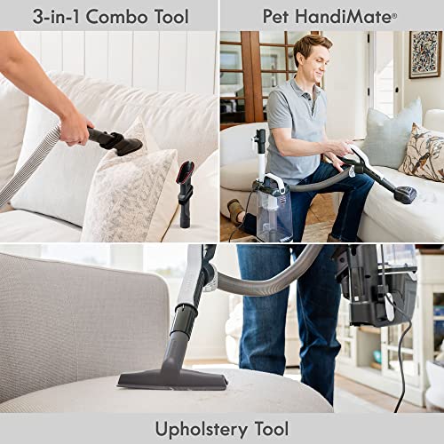 Bagless Upright Vacuum with 4 Height Adjustment, Blue O747614